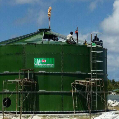 800m3 اللاهوائية Digester Tank CSTR Advanced Waste Digester Biogas Tank